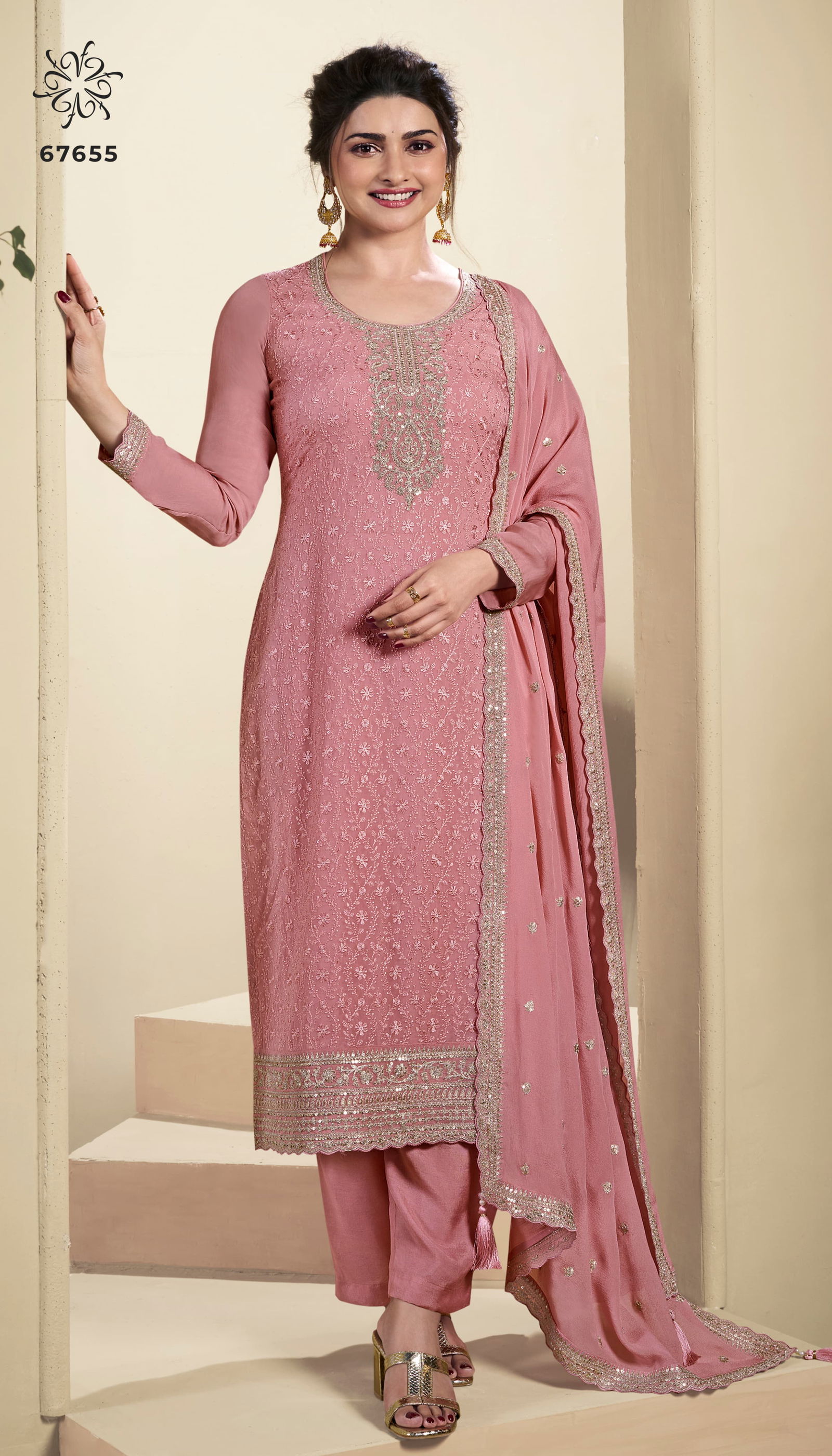 Saroj By Vinay Kuleesh Organza Designer Salwar Suits Wholesale Price In Surat
